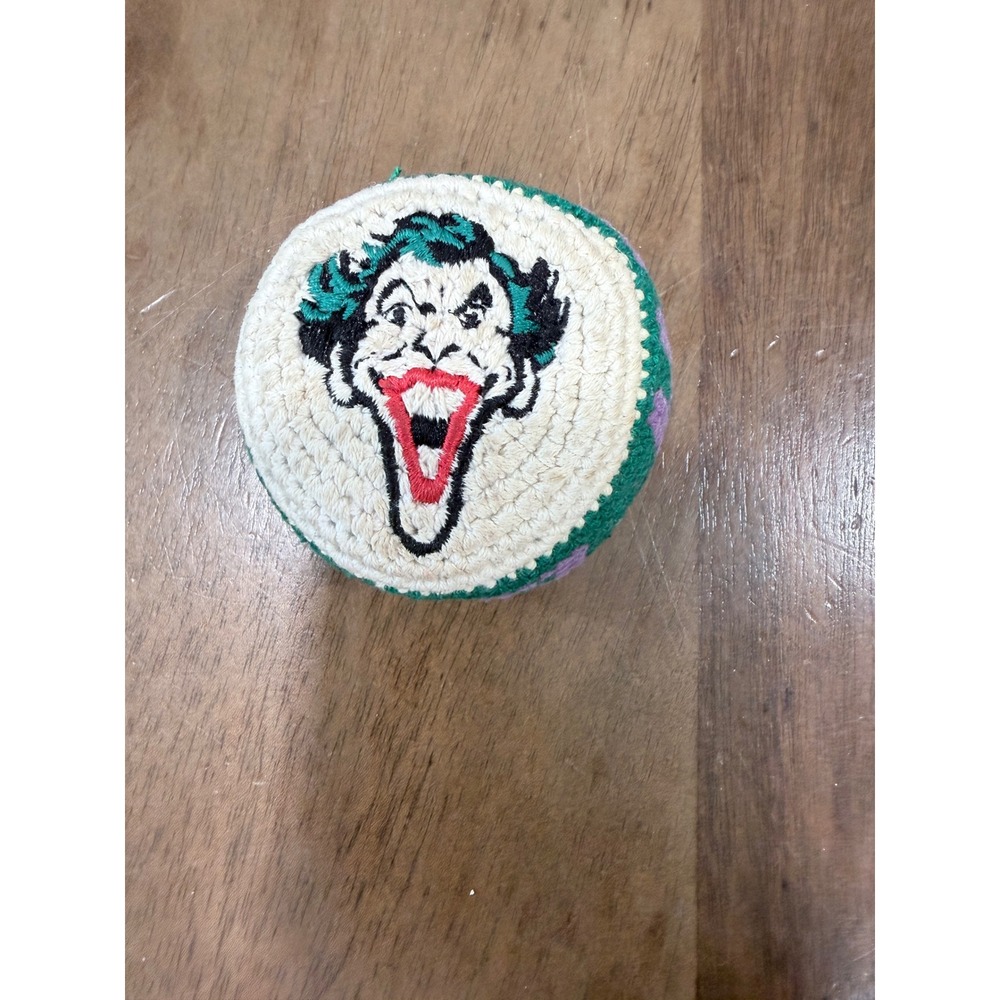 DC Comics The Joker Hacky Sack 2014 Embroidered Green Purple Footbag Bean Bag
